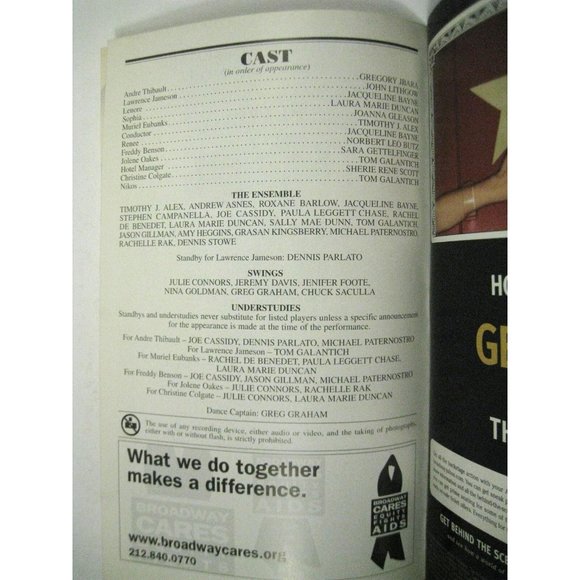 Dirty Rotten Scoundrels Playbill 2005 Imperial Theatre Ticket John Lithgow - Picture 9 of 10